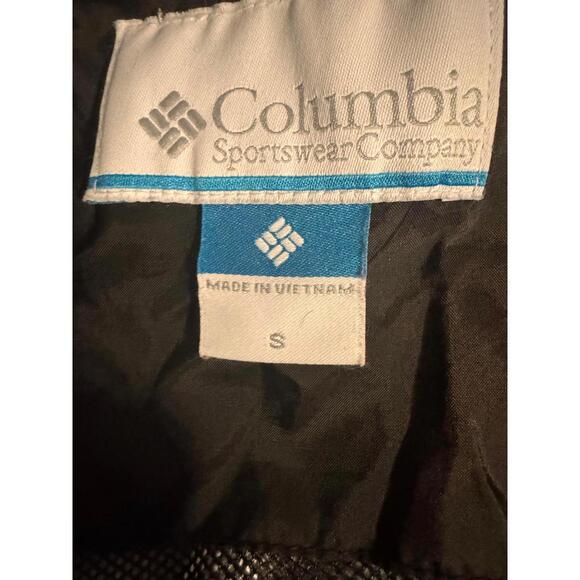 COLUMBIA MEN'S LINED WINDBREAKER BLACK HOODED JACKET SIZE L - Picture 7 of 11